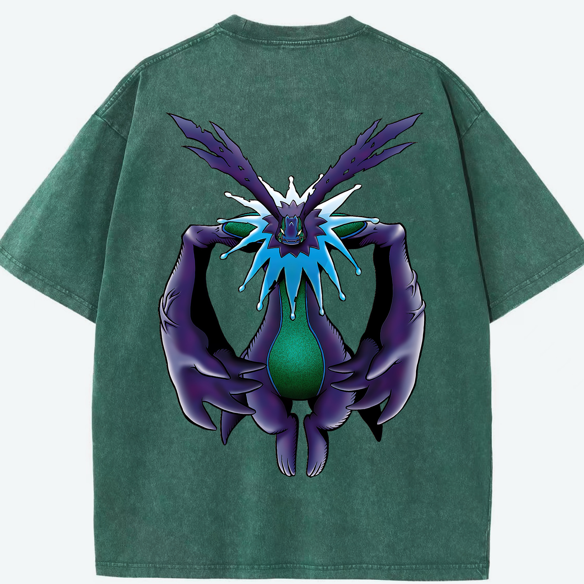 （画像用） Digimon デジタルモンスター/デジモン 綿100% ヴィンテージ風 半袖Tシャツ（背面プリント）